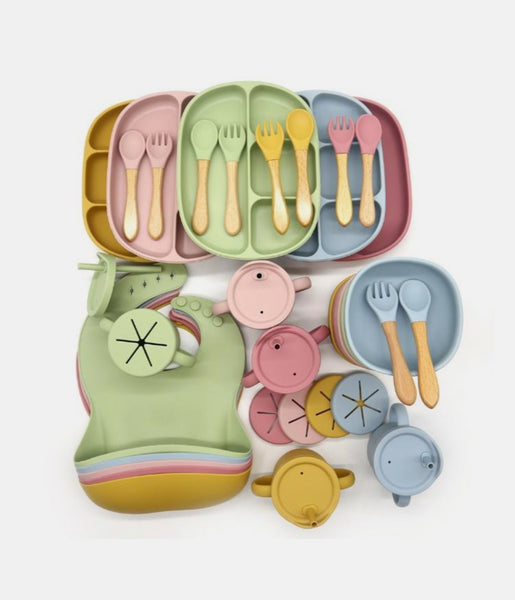 Silicone Baby Feeding Set 8 Piece