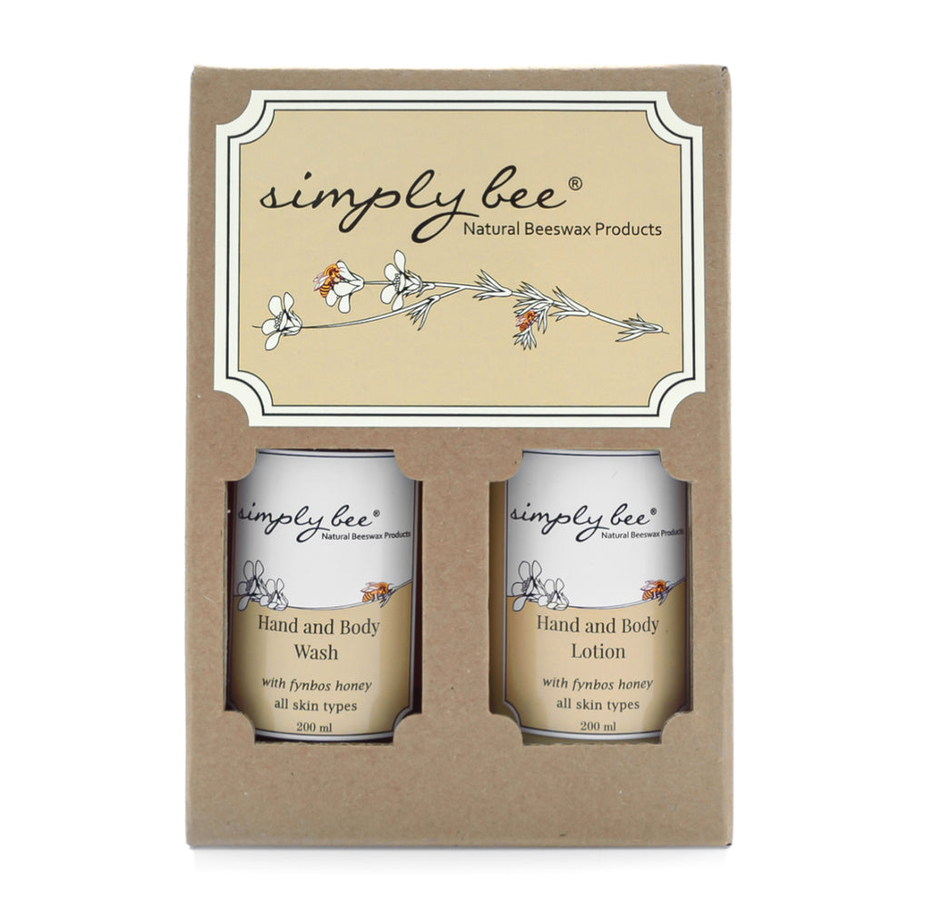 Hand & Body Wash and Lotion Gift Set - Glass