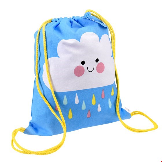 Happy Cloud Drawstring Bag