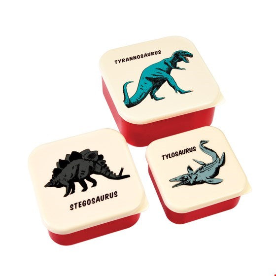 Set of 3 Prehistoric Snack Boxes