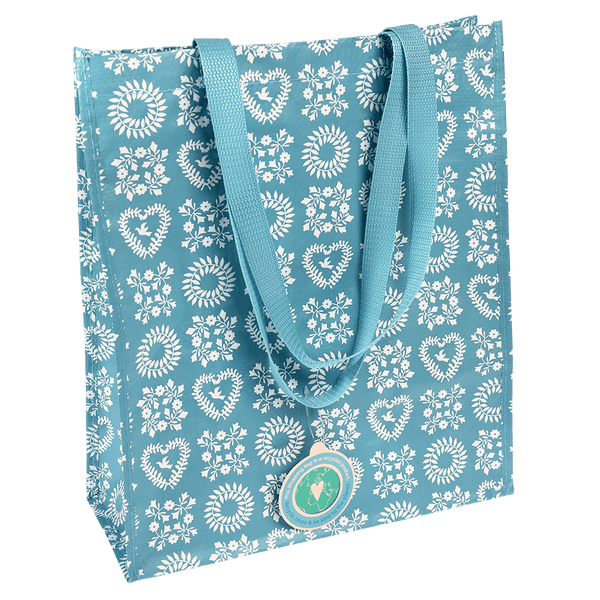 Blue Friendships Shopping Bag