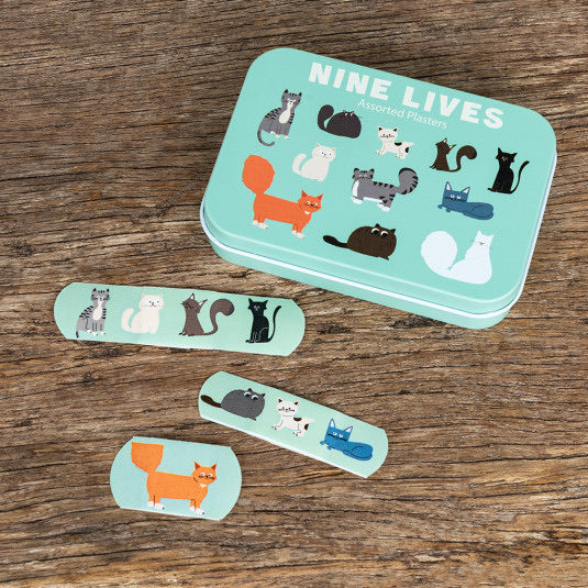 Nine Lives Plaster in a tin