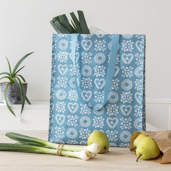 Blue Friendships Shopping Bag