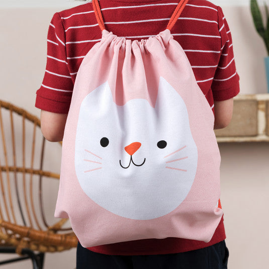 Cookie the cat Drawstring bag