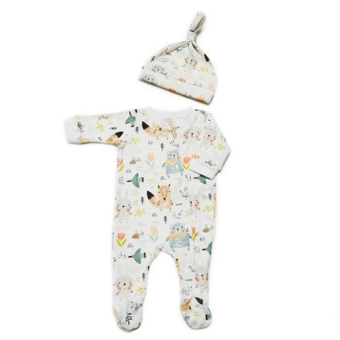 Baba Fishees Fox & Bunny Footies & Beanie