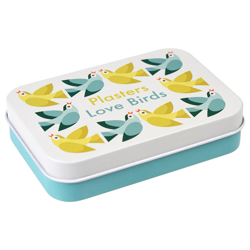 Love Birds Plasters in a tin
