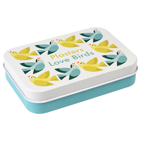 Love Birds Plasters in a tin