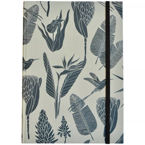 Notebooks A5 - Protea/Floral/Nature Pattern