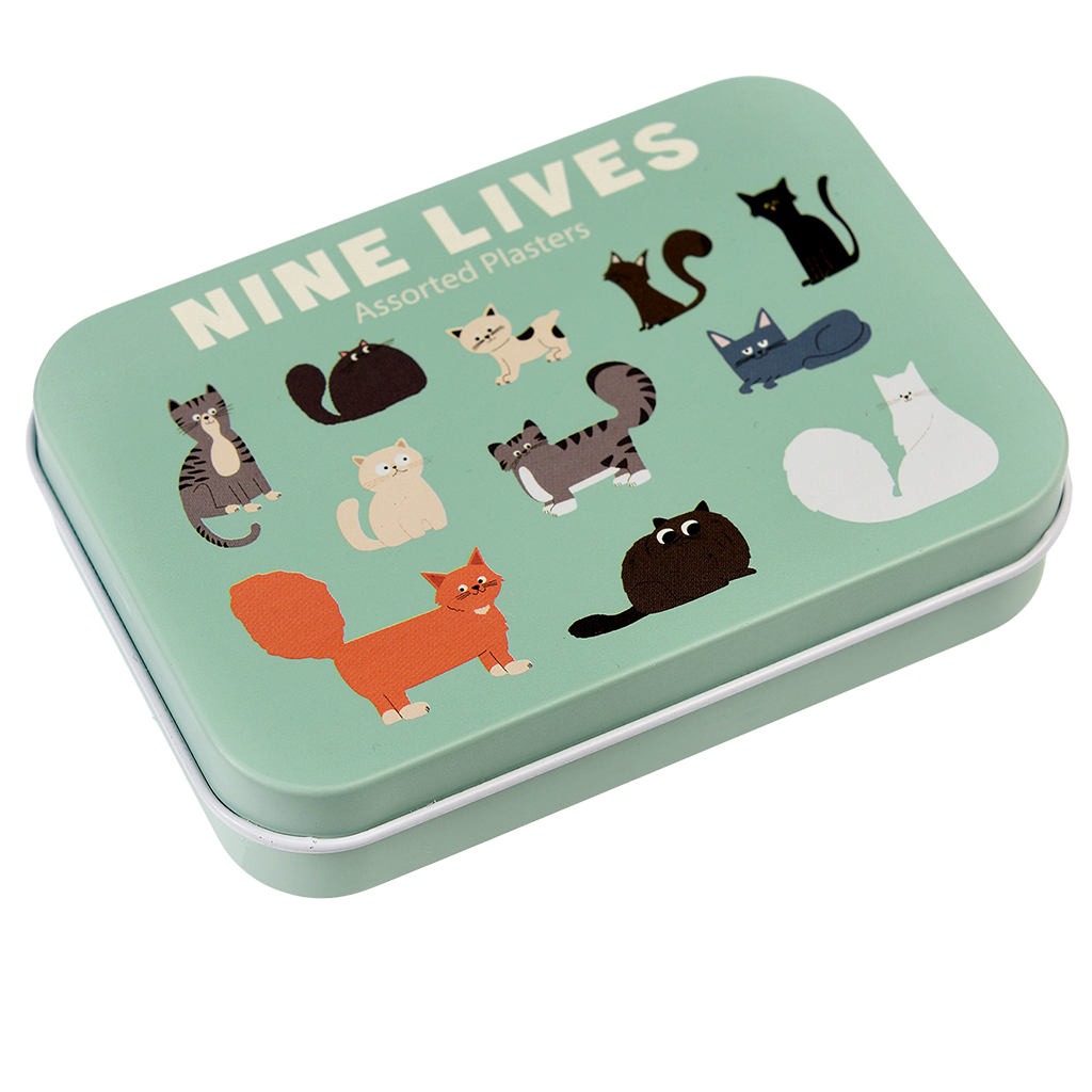 Nine Lives Plaster in a tin