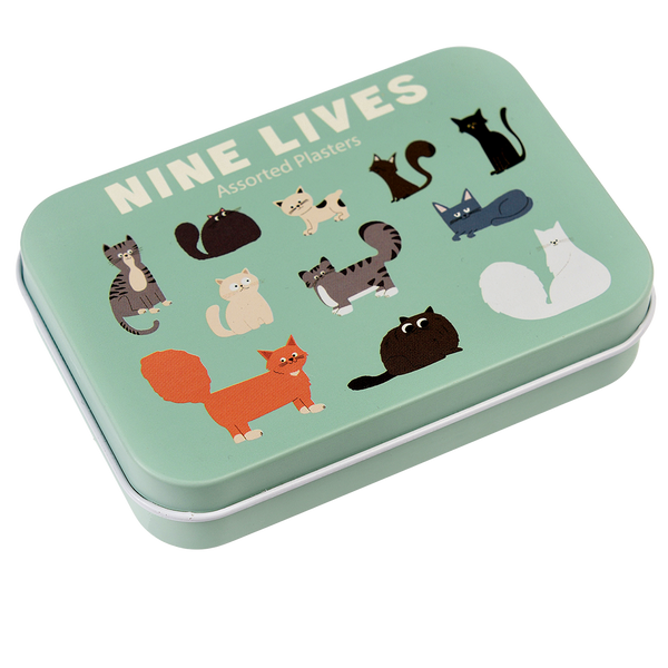 Nine Lives Plaster in a tin