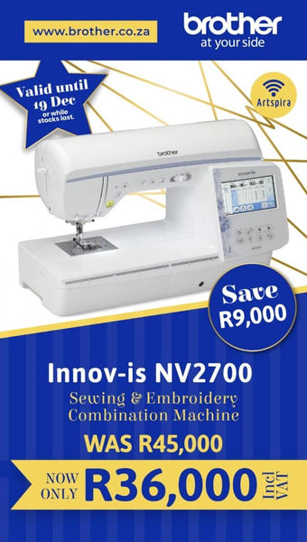 Brother NV2700 Combination Embroidery, Sewing and Quilting machine