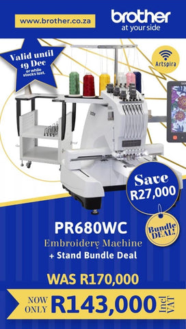 Brother PR680WC Embroidery Machine