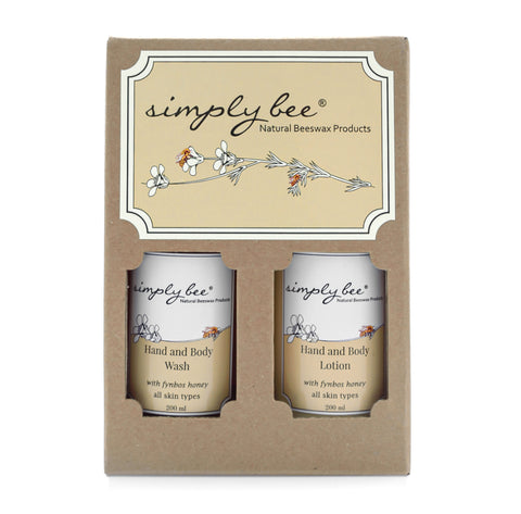 Hand & Body Wash and Lotion Gift Set - Glass