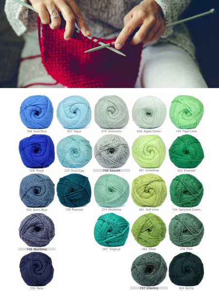 Elle Charity Double Knit 100g, Over 100 Colours