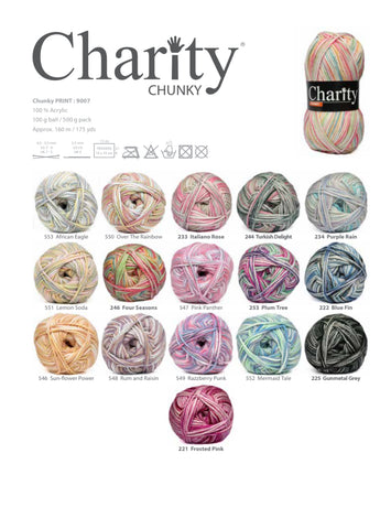 Charity Chunky Print 100g **Pre-Order**