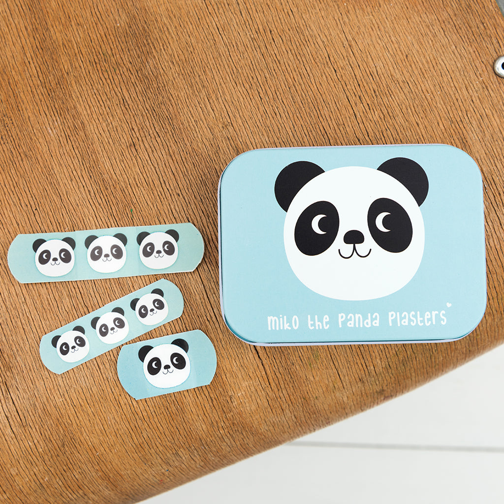 Miko the Panda tin, with plasters