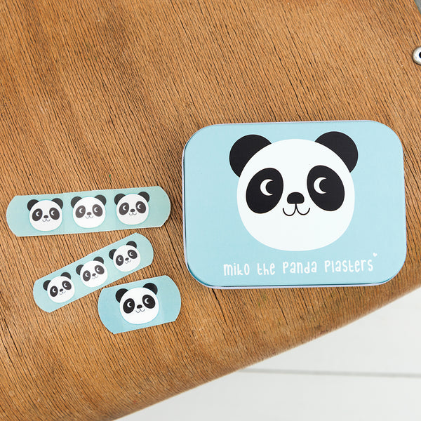 Miko the Panda tin, with plasters