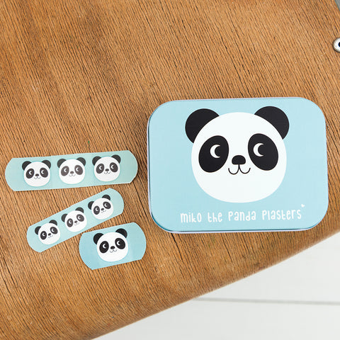 Miko the Panda tin, with plasters