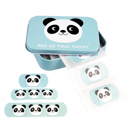 Miko the Panda Plasters in a tin
