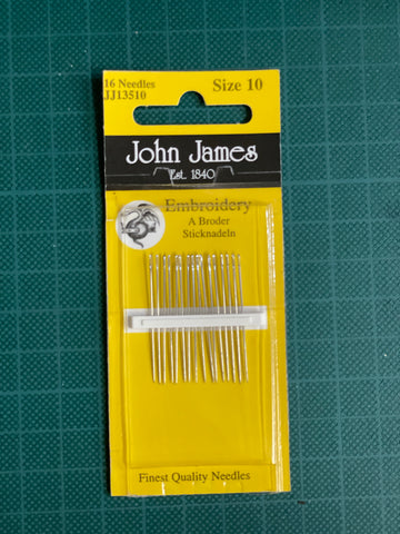 John James Embroidery Sewing Needle