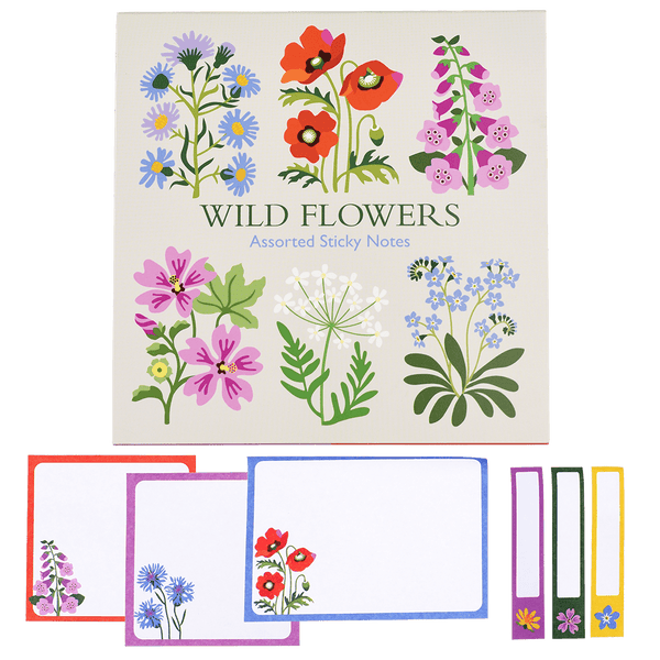 Wild Flowers Sticky Notes (360 Notes)
