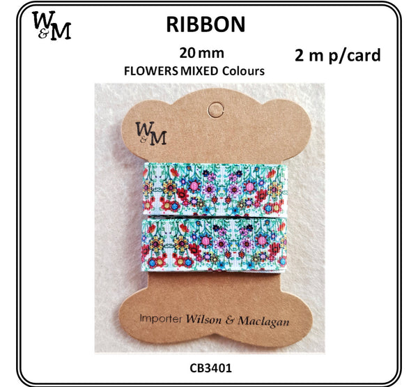 Flowers Mixed Printed Ribbon