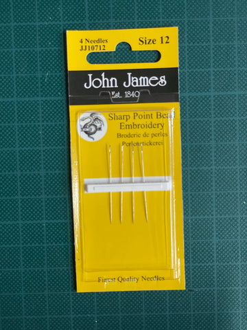 John James Sharp Point Bead Embroidery Sewing Needle