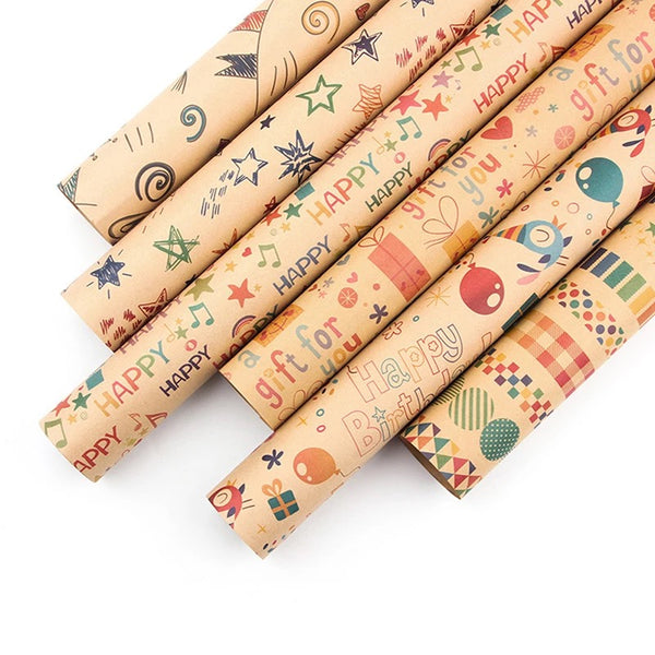 Wrapping Paper Sheet - Birthday/Celebrations x 5 Sheets