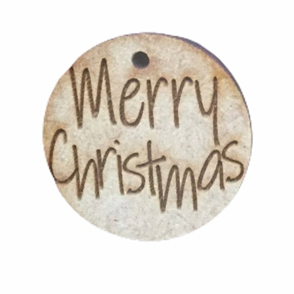 Wooden Christmas Gift Tags pack of 12 /  60