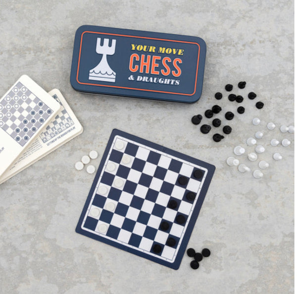 Travel Chess and Draughts Game