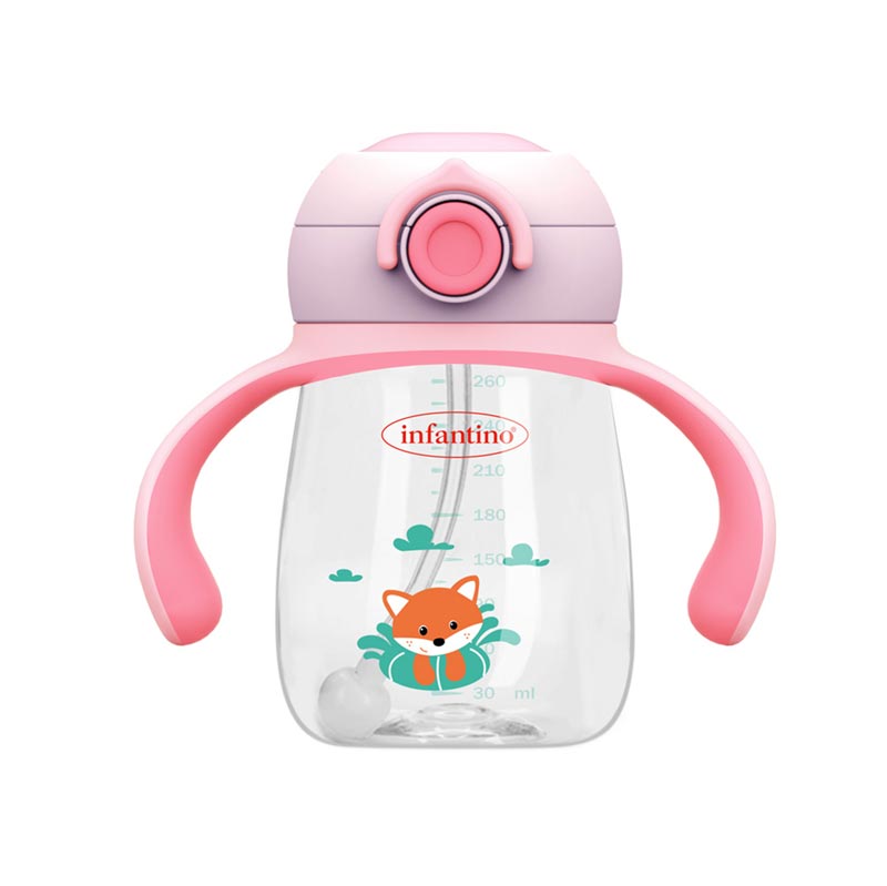 Infantino Gravity Learning Sippy Cup Pink
